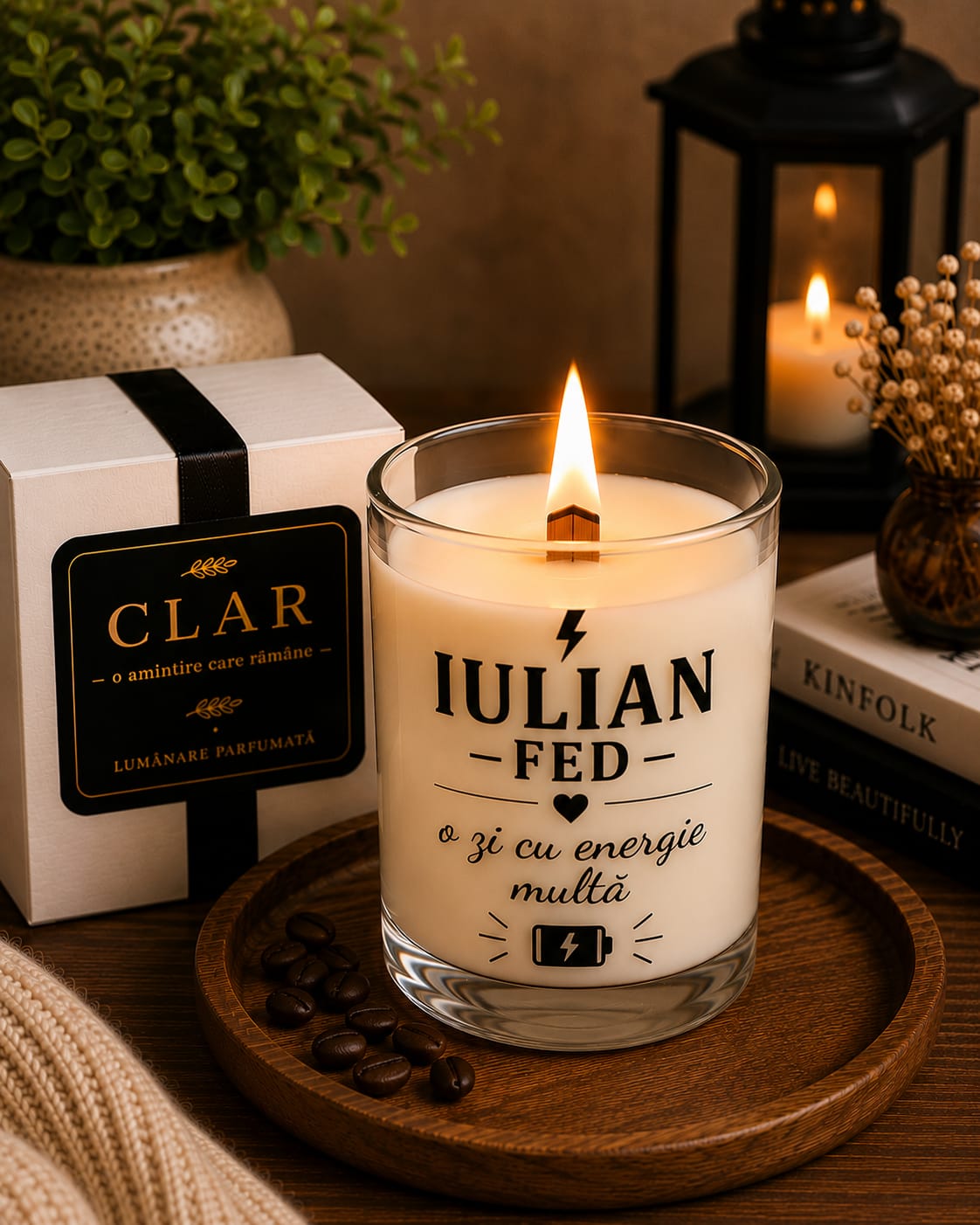 Lumânare personalizată Iulian — FED
